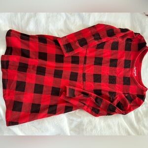 Red and Black Plaid Dress